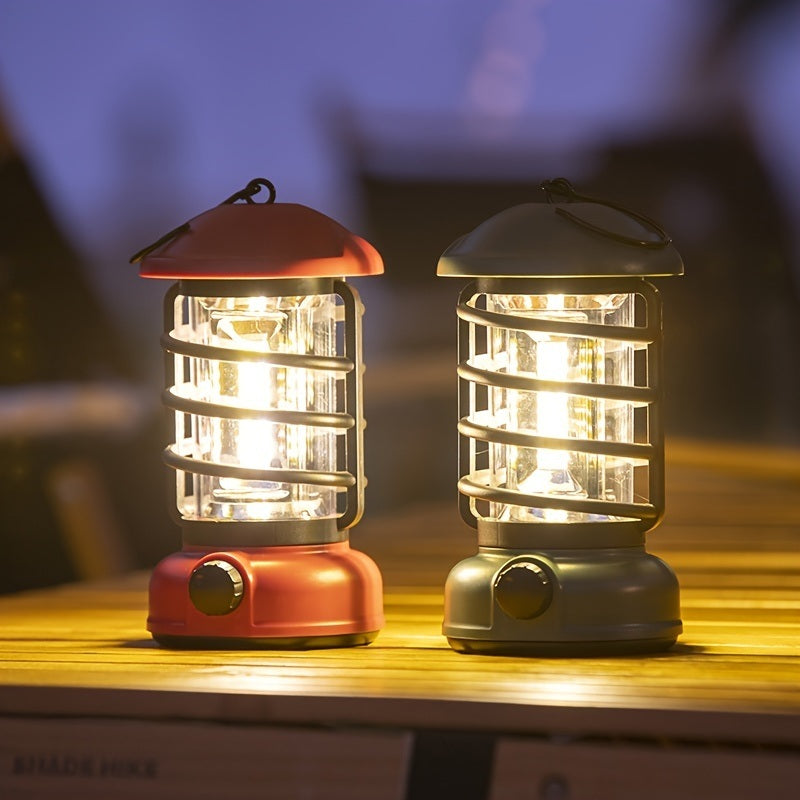 400 Lumens NEW Retro Camping Lights; Atmosphere Tent Lights COB Battery Lighting Hanging Lights; Outdoor Camping Accessories Doba